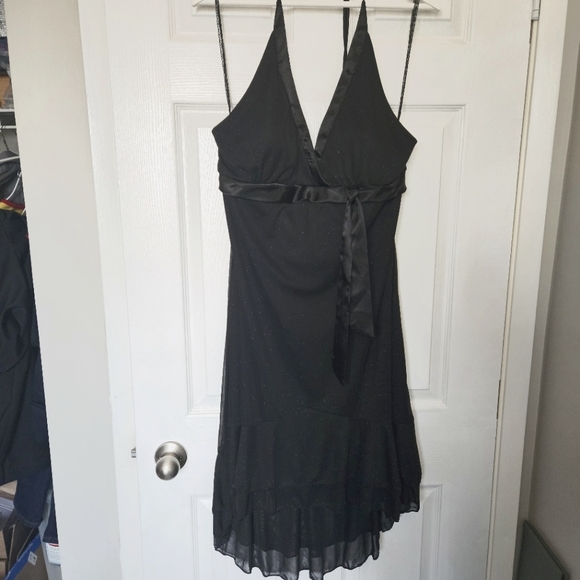 Jessica Dresses & Skirts - Black sparkle halter dress